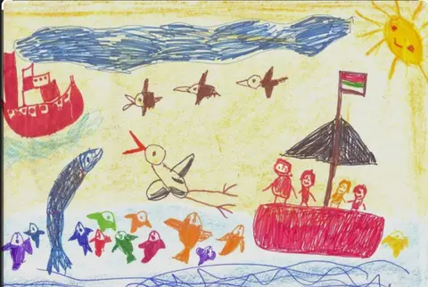 Drawing — Dilan, age 6