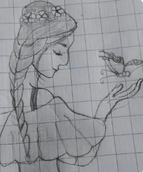 Drawing — Maya, age 7